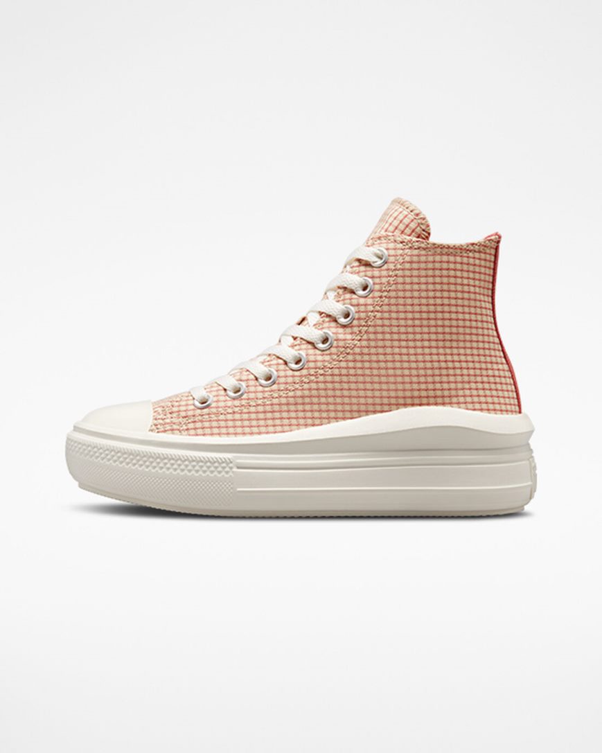 Pantofi Platforma Dama Converse Chuck Taylor All Star Move Checkered Inalti Cais | RO X0LAQ176